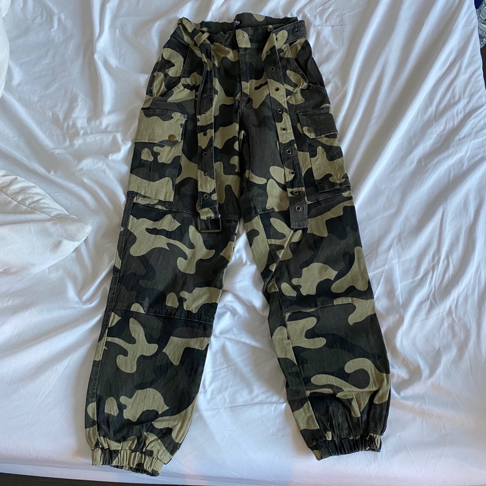 Camo jogger pants
